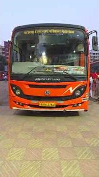 MSRTC New Lalpari Bus, Borivali - Akkalkot | Route At Borivali Depot #shorts