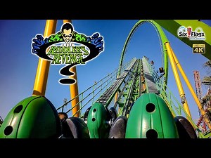 2023 The Riddler's Revenge Roller Coaster On Ride POV Six Flags Magic Mountain