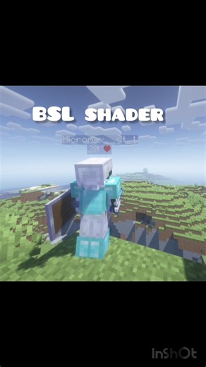 #minecraft default vs BSL shader #youtube shorts 🥀❤️