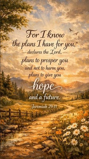 For I Know the Plans I Have for You | Jeremiah 29:11