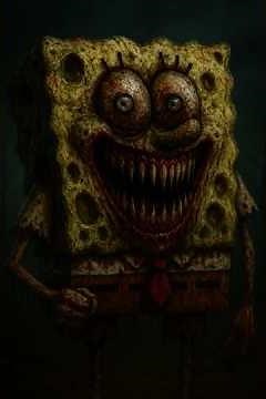 Horror version of the SpongeBob characters