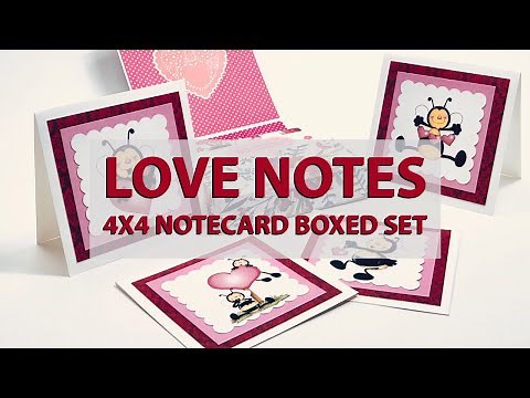 How To Make a 4x4 Notecard Boxed Set Tutorial-Paper Crafting
