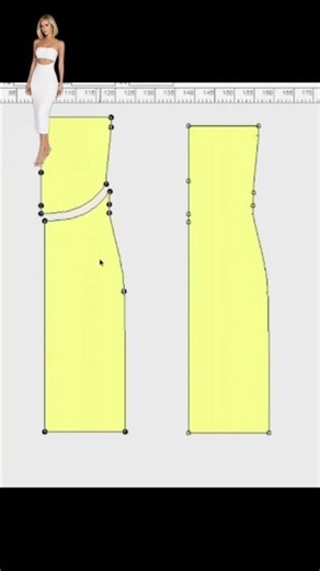 How to create this strapless dress sewing pattern