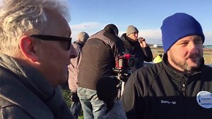 We're live at Prestwick Airport where lots of people have came out to pay respects to HMS Gannet as they make their final fly by. | Ayrshire Daily News