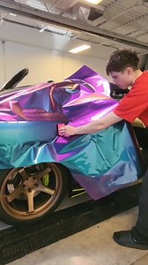 GTR Wrapped in Inozetek Metallic Spectrum 🌈 #wrap #carwrap #gtr | Wrap Ohio
