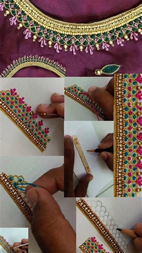 Maggam Work Design || #shortsfeed #shots #shorts #shortvideo #short