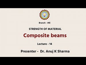 | AKTU Digital Education | Strength of Materials | Composite Beams