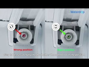 How to install Waterdrop LT1000PC ADQ747935 Refrigerator Water Filter and Air Filter