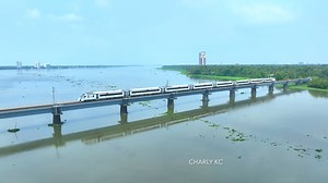 Vande Bharat Express Crossing Aroor Kumbalam Bridge Kerala | Charly KC