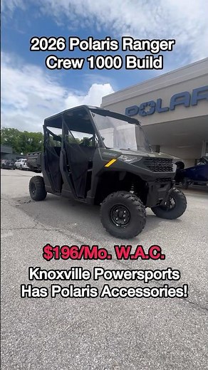 2026 Polaris Ranger Crew 1000 Build #knoxville #knoxpowersports #offroad #utv #polarisranger
