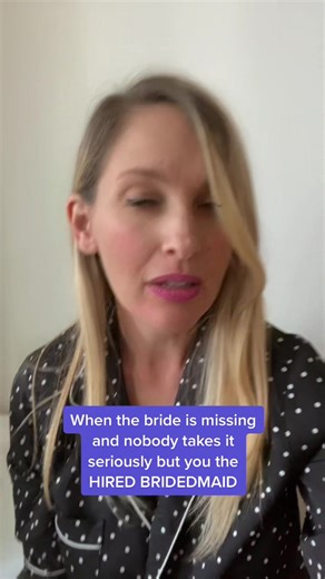 It’s for real for real #coldfeet #weddingtiktok #hiredbridesmaid #professionalbridesmaid #jobduties #runawaybride