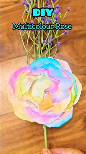 How to Make a Beautiful Paper Rose with ​#DIYRose #PaperCrafts #TissueRollCraft #shorts