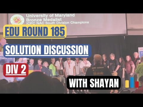 Codeforces Educational Round 185 (Div 2) — Solution Discussion