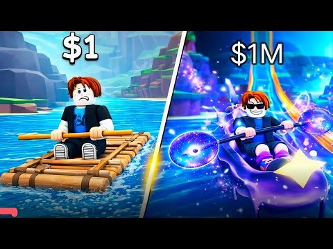 $1 → $1,000,000 CHALLENGE PURA KAR PAUNGA 🔥 | Roblox Kayak & Surf