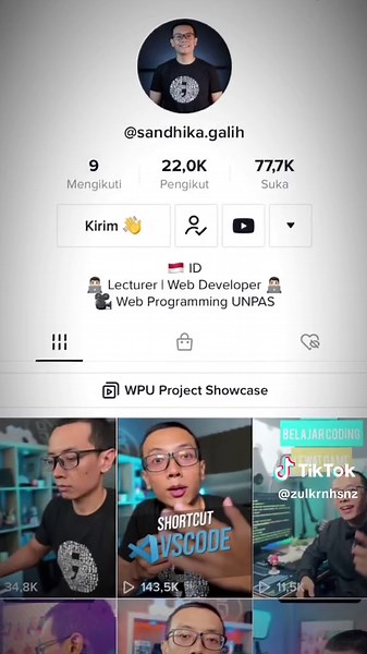 dosennya anak it indonesia🫡@Sandhika Galih #fyp #programming #coding