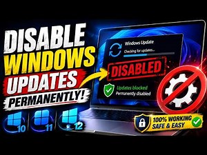 How to Disable Windows 10/11/12 Updates Permanently (100% Working)
