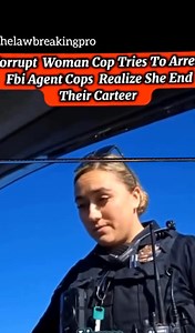 "CORRUPT FEMALE COP TRIES TO ARREST AN FBI AGENT – Then REAL COPS Step In and END Her Career! 😳🚨🔥 Watch part 2 in the first comment!" | Cops Community