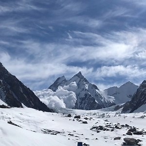 44K views · 374 shares | The day of my arrival at K2 I witnessed one of the biggest avalanches I have ever seen, the powder cloud reached a high of over 6500m high. Nature makes any human look like a spec of dust. Nature teaches us respect. Why are we not showing respect towards the planet? It’s the mother that feeds us all! #k2calling #pole2pole | Mike Horn | Facebook