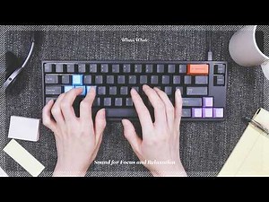 Deep Focus with Mechanical Keyboard Typing | Clean ASMR for Work and Study