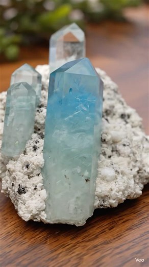 Flawless Aquamarine with Feldspar – Shigar Valley, Pakistan