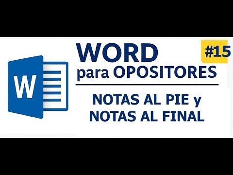 Curso Word Oposiciones #15: Domina las Notas al Pie y Notas al Final en Word 365