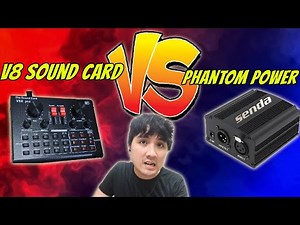 PHANTOM POWER VS V8 SOUND CARD VS Direct to PC