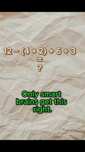Only a Few Can Solve This Math Puzzle 🧠 #BoostYourBrain #MathPuzzle #Shorts