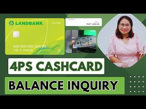 Updated Step by Step Tutorial: Online LANDBANK CashCard Balance Inquiry|4Ps CashCard|Withdraw Money