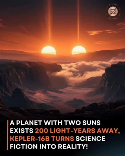 SpaceInfos4u | Science fiction is officially science fact. Meet Kepler-16b, a planet located 200 light-years away that orbits not one, but two suns. This... | Instagram