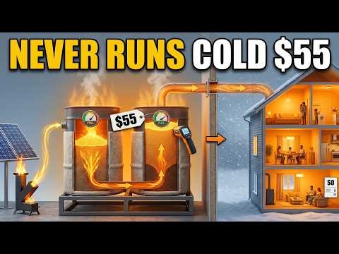 This $55 Two-Drum Sand Battery System Heats Any Full Size Home All Winter Free