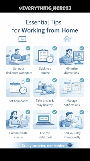 Essential Tips for Working From Home 💻 | Stay Productive & Focused (WFH Guide)