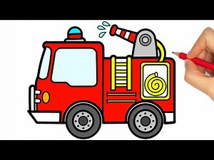 Wie man ein Feuerwehrauto zeichnet - Wie zeichnet man Feuerwehrauto