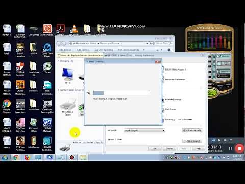 Basic tutorial how to head clean EPSON L120 printer
