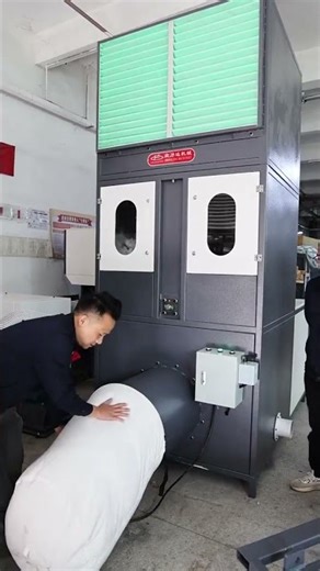 Spiral Design Sponge Filling Machine Test