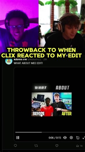 Throwback to when clix reacted to my EDIT @Clix #clix #fortnite #pcforkidusfn #edit #fyp