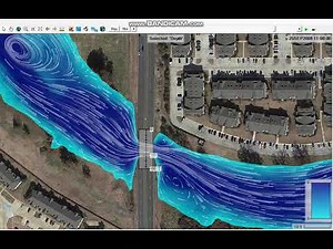 HEC RAS 2D Bridge model simulation 100year flood
