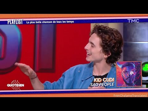 Timothée Chalamet speaks French (with English subs) on Quotidien with Denis Villeneuve