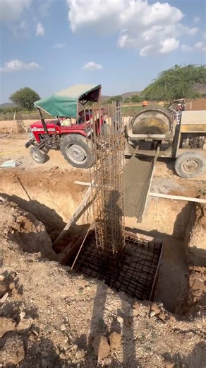 Colum Futing Work ❤️🥰 #heavycivil #civilwork #construction