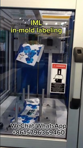 IML, in mold labeling for plastic buckets #machine #heattransferprinting #plasticbuckets#iml