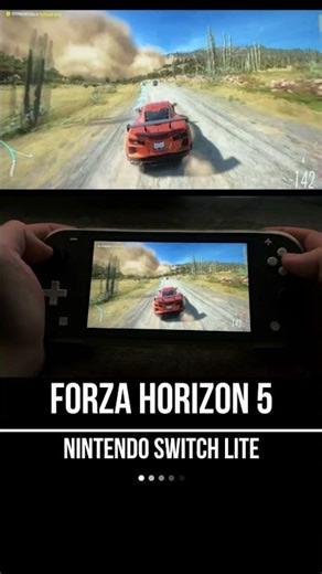 Forza Horizon 5 Nintendo Switch Lite Gameplay - Remote Play