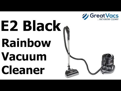 Quick demonstration of the Rainbow E2 Black vacuum cleaner