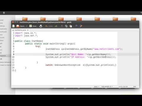Java Programming Tutorial #46 - How to get an IP address of any Website with Java Program