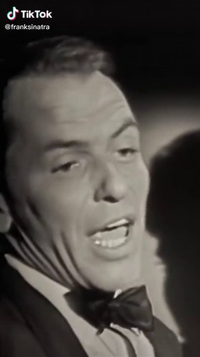 Frank Sinatra wholeheartedly singing