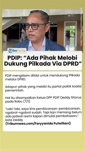 PDIP Bongkar Lobi Koalisi agar Dukung Pilkada Lewat DPRD, Ngaku Langsung Ditolak