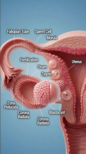 From Sperm to Blastocyst: Human Development Explained (3D Medical Animation)