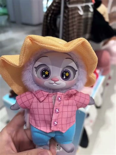 名创优品MINISO迪士尼疯狂动物城系列搪胶毛绒公仔盲盒儿童玩具摆件生日礼物端盒