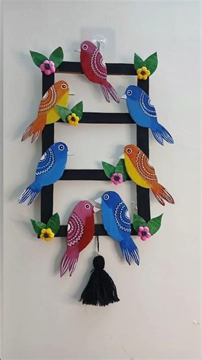 Diy Cardboard Bird Wall Decor Ideas 💡/Best home decor ideas/ Out Of Waste Craft 👌/ Easy Bird Craft🐦