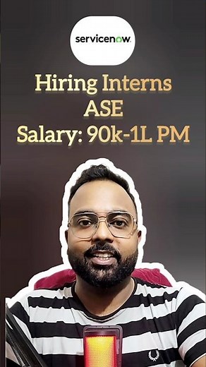 ServiceNow Internship 2025 🚨 Associate Software Engineer | Career Roadmap #intership