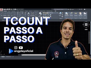 Comando Tcount/Auto Numerar passo a passo - Autocad 2020 - Engplay
