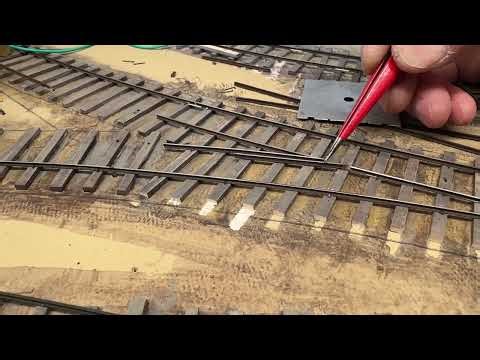 Manns Creek 2.0 Build, Part 29.3, "Trouble with Curved Frog Turnouts"